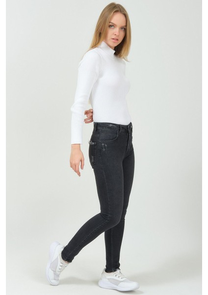 Nancy Skinny Jean Kadın Pantolon N988 Siyah modelleri