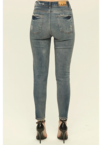 Skinny Jean Kadın Pantolon 1037-001A Mavi indirimleri
