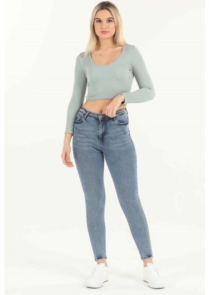 Skinny Jean Kadın Pantolon 1031-991 Mavi