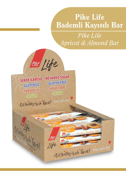 Kayısılı Bademli Bar 30 G x 12 Adet