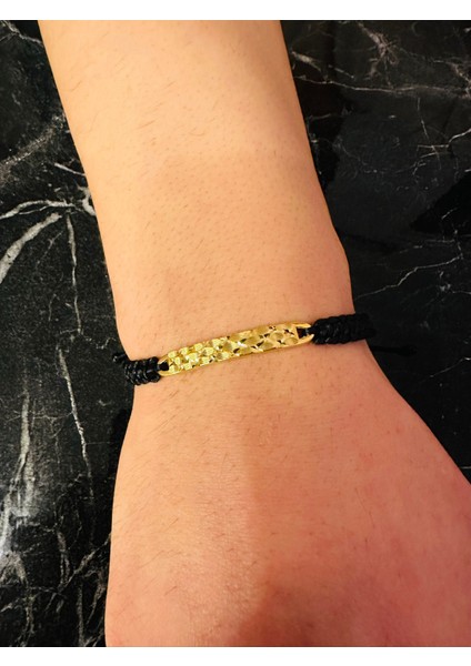 Erkek Bileklik, Gümüş Gold Renk Altın Kaplama Özel Tasarım Erkek Bileklik, Şık Hediye fiyatları