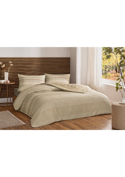 Herringbone Çift Kişilik Soft Life Saten Nevresim Takımı fırsatları