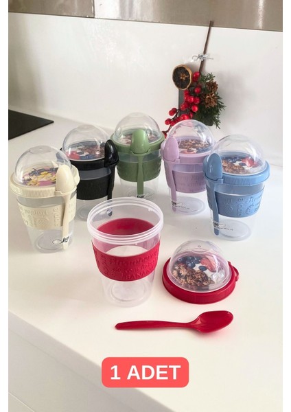 Çok Renkli Taşınabilir Yoğurt ve Yulaf Saklama Kabı, Kapaklı ve Taşınabilir fiyatları
