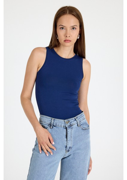 Laci Bisiklet Yaka Kolsuz Slim Fit Atlet 1663