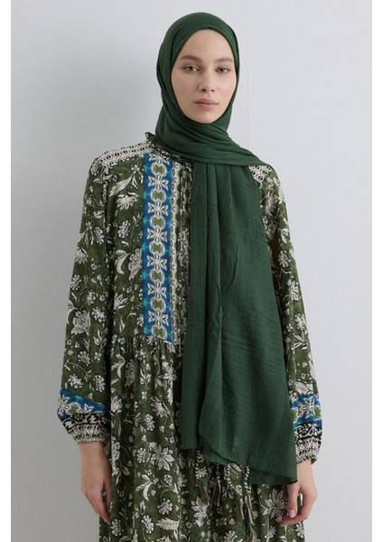Brıce Mersin Yeşil Uzun Saçak Püsküllü Pamuklu Şal fiyatları