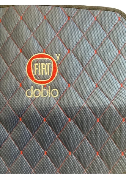 Fiat Doblo ( Orta Kasa ) Kapitoneli Nakışlı Ön Örtü Torpido Petek Boşluklu Kırmızı Dikiş Iplikli Altı Kuaçuk modelleri