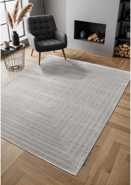 Cosmos CS005G Gri Halı Modern Detaylı Pamuk Taban Viskon Tozuaz Salon Yatak Odası Koridor Halısı fiyatları