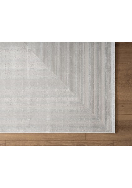 Cosmos CS005G Gri Halı Modern Detaylı Pamuk Taban Viskon Tozuaz Salon Yatak Odası Koridor Halısı fırsatları