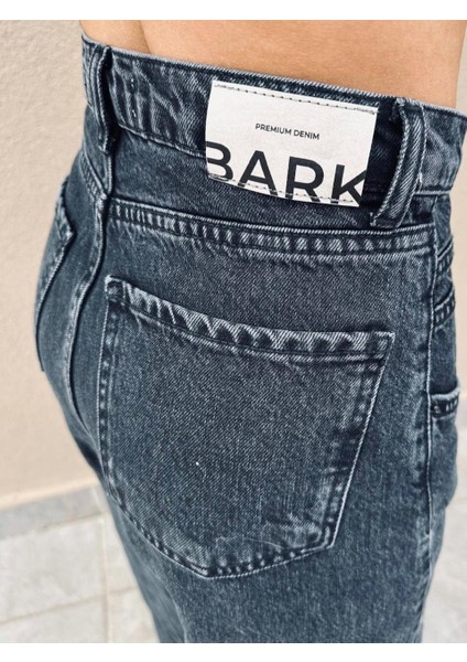 Bol Paça Kadın Jean Pantolon 40344 Siyah modelleri