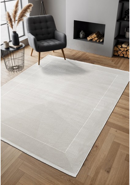 Cosmos CS006W Beyaz Halı Modern Detaylı Pamuk Taban Viskon Tozuaz Salon Yatak Odası Koridor Halısı fiyatları