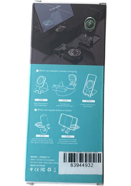 Masa Üstü Mage Safe Özellikli Telefon Tablet Tutucu Iki Yönlü Ince Zarif Tasarım modelleri