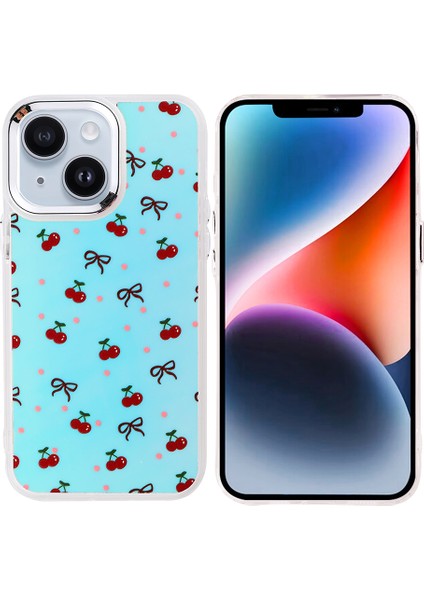 iPhone 15 Kılıf Airbag Tasarımlı Sah Hadra Kapak - Kiraz
