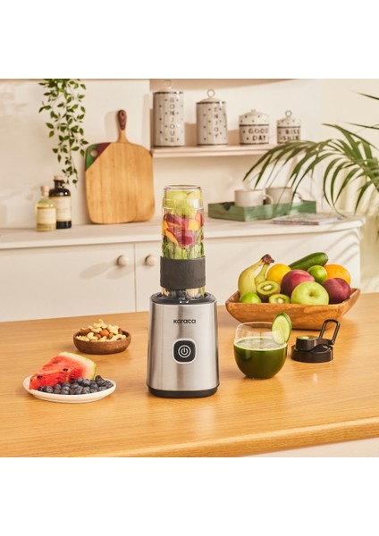 Smoothie On The Go Personal Kişisel Smoothie Blender Inox