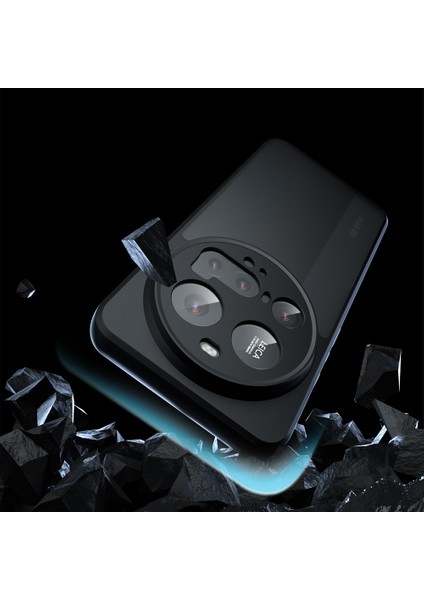 15 Ultra Kılıf Kamera Korumalı Şeffaf Arka Yüzey Kflg New Roll Kapak - Siyah