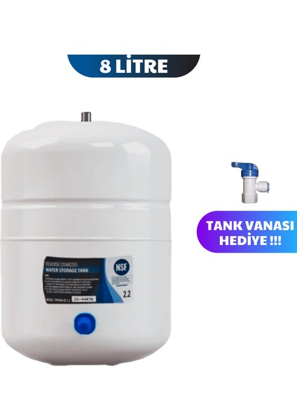 8 Litre Su Arıtma Cihazı Tankı 2.2 Galon Çelik Tank Plus Model