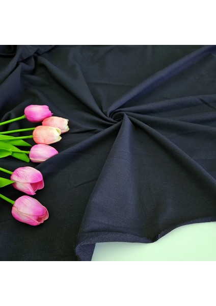 Penye %95 Pamuk %5 Elastan İki İplik Kumaş | Lacivert