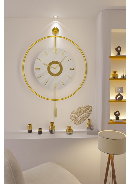 (Büyük Boy-50*75 cm)Kadran Iskandinav Kristal Gold(Kırılmaz Göbek)(Led Için 3ADET Pil Gelmektedir)Metal Duvar Saati fırsatları