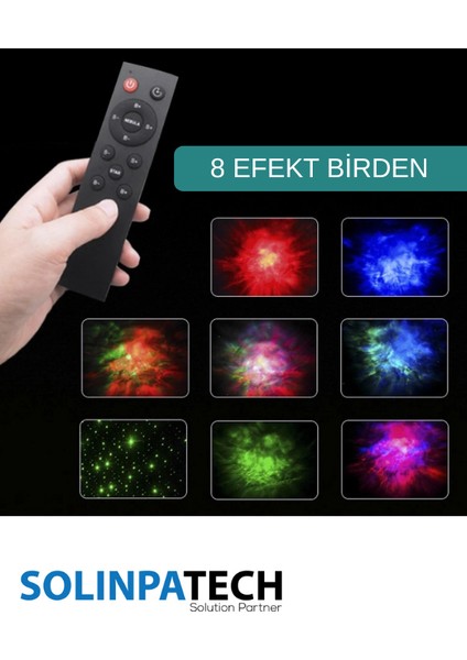 Gece Lambası Yıldız Projektör Astronot Işıklı Galaksi Samanyolu Projeksiyon Kumandalı modelleri