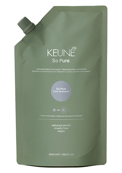 So Pure Cool Sarı ve Gri Saçlar Için Şampuan Refill 1000 ml