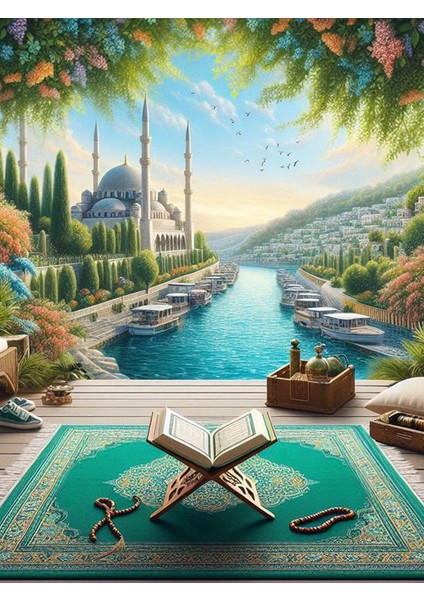Cami Huzur Kanvas Tablo Ev Duvar Salon Oda Mutfak Hol Hediyelik Dekarasyon Süsü Ölçü Seçiniz fiyatları