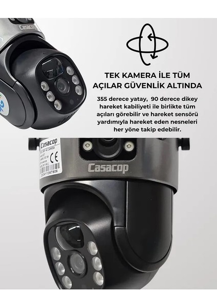 Q8 4g 6mp Solar Kamera 3mp+3mp Dual Lens Güneş Panelli Solar Güvenlik Kamerası 128GB Sd Kart Hediye fiyatları