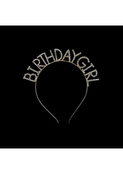 Happy Birthday Yazılı Kuşak ve Birthday Girl Yazılı Taşlı Taç & Beyaz Altın Kuşak Taşlı Altın Taç fiyatları