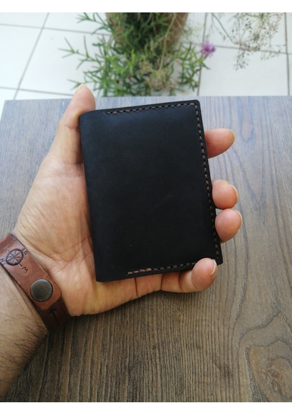 Minimalist Hakiki Deri Kartlık Isimli Gerçek Deri El Yapımı MK46SCA fırsatları