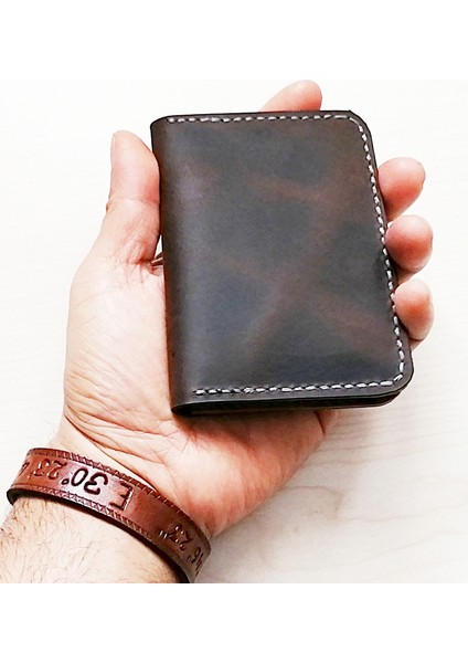 Minimalist Hakiki Deri Kartlık El Yapımı Deri Kartlık MK3KA indirimleri
