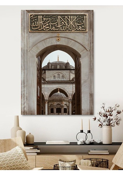 Camii Kapı Kanvas Tablo Ev Duvar Salon Oda Mutfak Hol Hediyelik Dekarasyon Süsü Ölçü Seçiniz