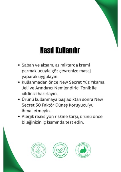 Göz Çevresi Bakım Kremi fırsatları