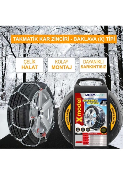 Kar Lastik Zinciri 165/70/R12 Binek Suv x Tipi Takmatik Kolay Montaj fiyatları