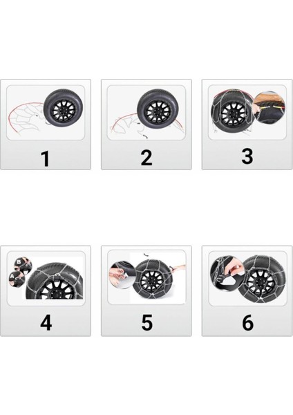Kar Lastik Zinciri 165/70/R12 Binek Suv x Tipi Takmatik Kolay Montaj modelleri