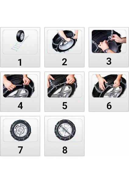 Oto Lastik Kar Zinciri 175/65/R14 Merdiven Tipi Mahmuzlu Serme Suv Minibüs fiyatları