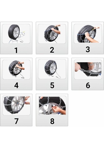 Oto Lastik Kar Zinciri 235/45/R18 4x4 Tipi Binek Suv Minibüs Takmatik Kolay Montaj fiyatları