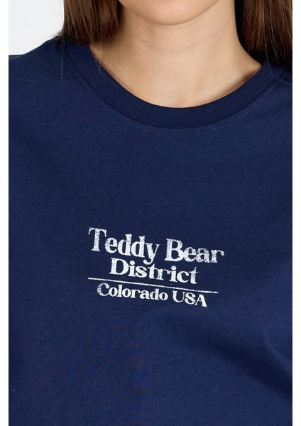 Laci Yazı Baskılı Oversize Tişört 6462 fırsatları