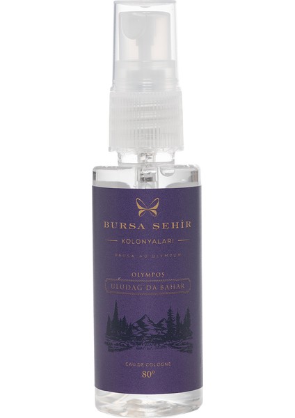 Olympos Uludağ'da Bahar Kolonyası, Sprey Başlık, Küçük Boy, 45 Ml, 80 Derece