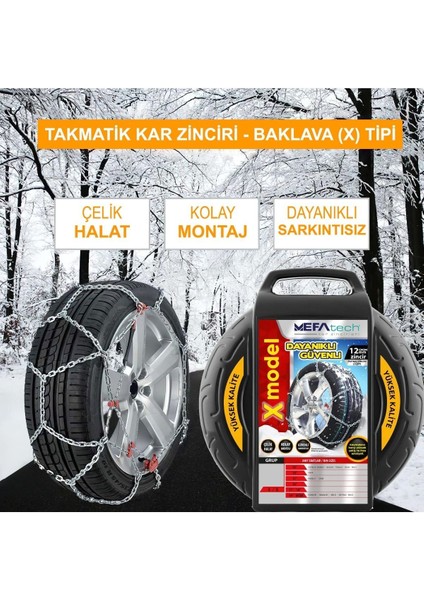 Kar Lastik Zinciri 215/50R15 Binek Suv x Tipi Takmatik Kolay Montaj fiyatları