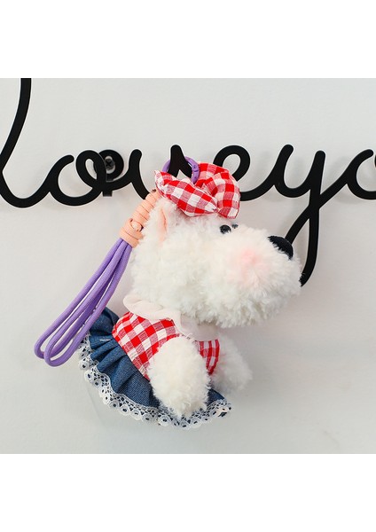 Yeni 1 Adet Karalama Köpek Peluş Kolye Bebek Çekicilik Karalama Köpek Yavrusu Bebek Çanta Anahtarlık Bebek Çekicilik (Yurt Dışından)
