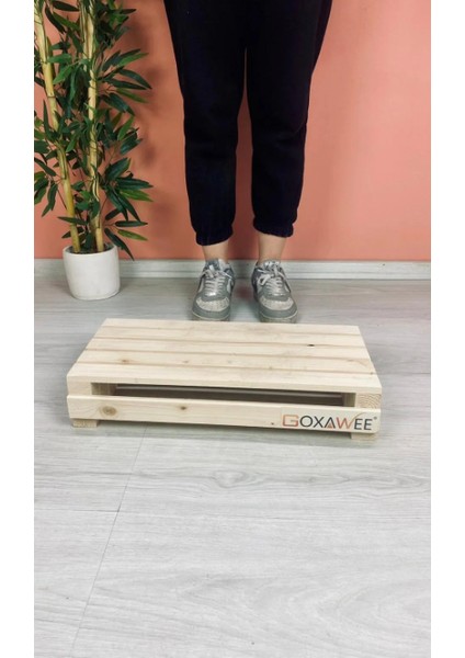 Doğal Ahşaptan Ev Içi Kullanıma Uygun Kaymaz Tabanlı Step Tahtası