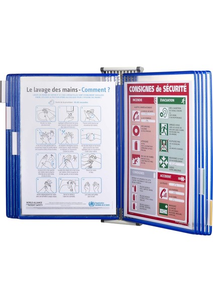 Leitz Tarifold Temel Duvar Ünitesi 10 Lu Mavi (414101)