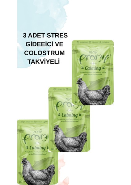 Calming Jöle Içinde Somonlu ve Tavuklu Kedi Yaş Maması 70 gr x 3 Adet