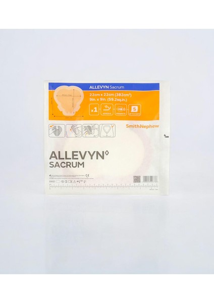 Allevyn Sacrum Silikon Köpük - Örtü 22x22 cm 1 Adet