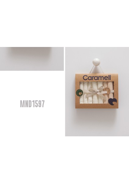 My Baby Kumsal Coton 7li Bebek Ağız Silme Mendili Yeni Sezon Yumuşak Renkler 1597 ekru modelleri