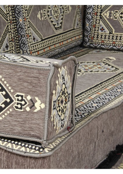Şark Köşesi Takımı (20 cm Minder Kalınlığı) Gri Yahyalı Modeli 5 Parça fırsatları