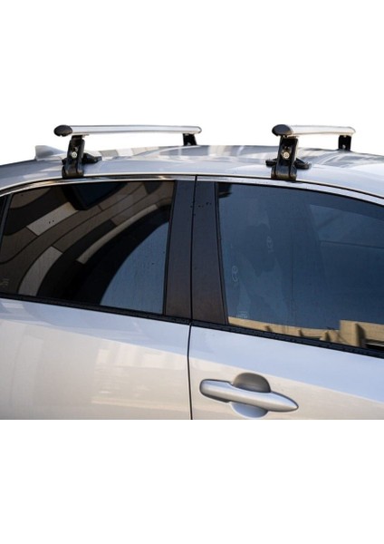 Nissan Qashqai (J12) 2021 ve Sonrası Turtle Mexfit Oluklu Ara Atkı Tavan Barı Gri