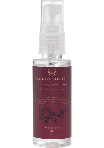 Apolyont Gölyazı Kiraz Çiçeği Kolonyası, Sprey, Mini Boy, 45 Ml, 80 Derece