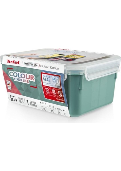 Dört Parça Yeşil Saklama Kabı Seti, Güçlü ve Şık Tasarım fiyatları