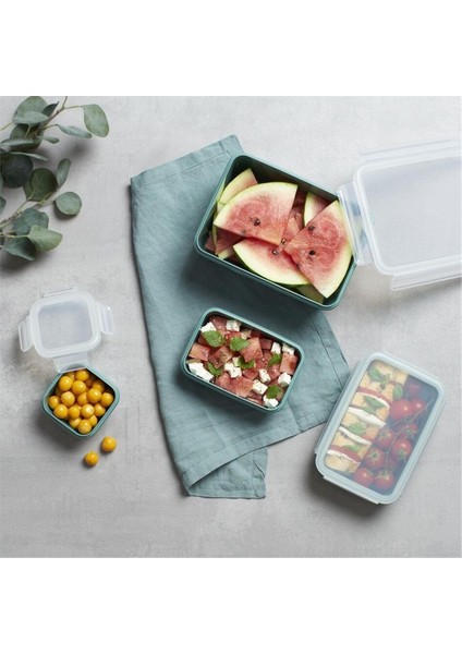 Dört Parça Yeşil Saklama Kabı Seti, Güçlü ve Şık Tasarım