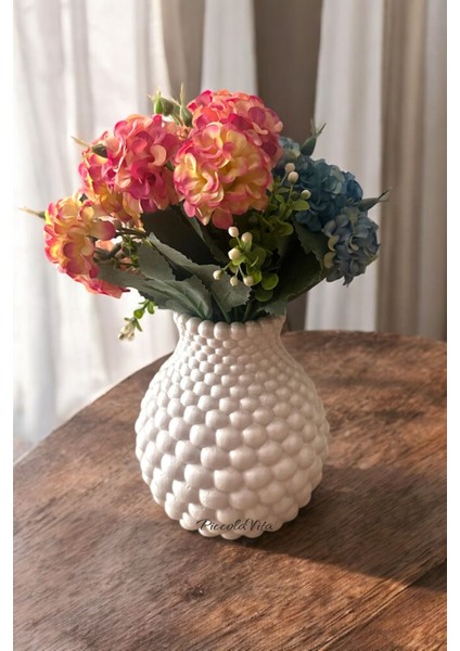 Modern Petek Dekor Vazo Parlak Şıklık ve Fonksiyonel Saksılık fiyatları