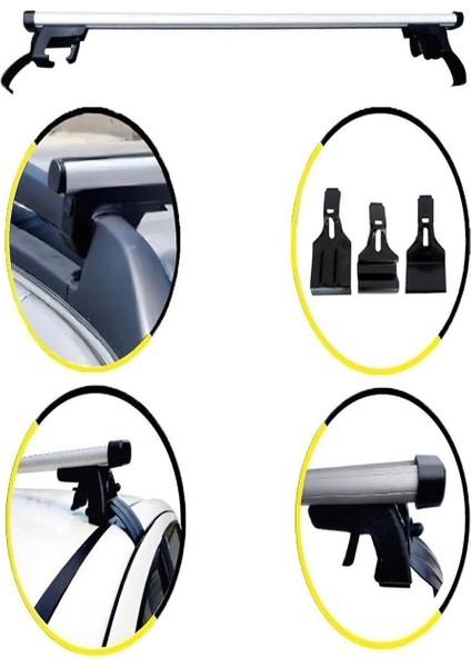 Team Car Gelly Emgrand Tavan Bagajı Çıtası Oluksuz Ara Atkı Port Bagaj Bağlama